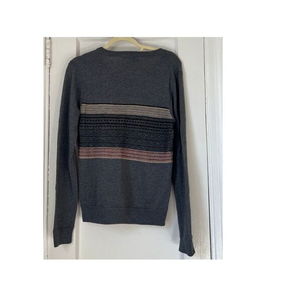 Rag & Bone Sweater Woman's size S  Holland Stripe  pullover pattern Gray - Picture 10 of 10